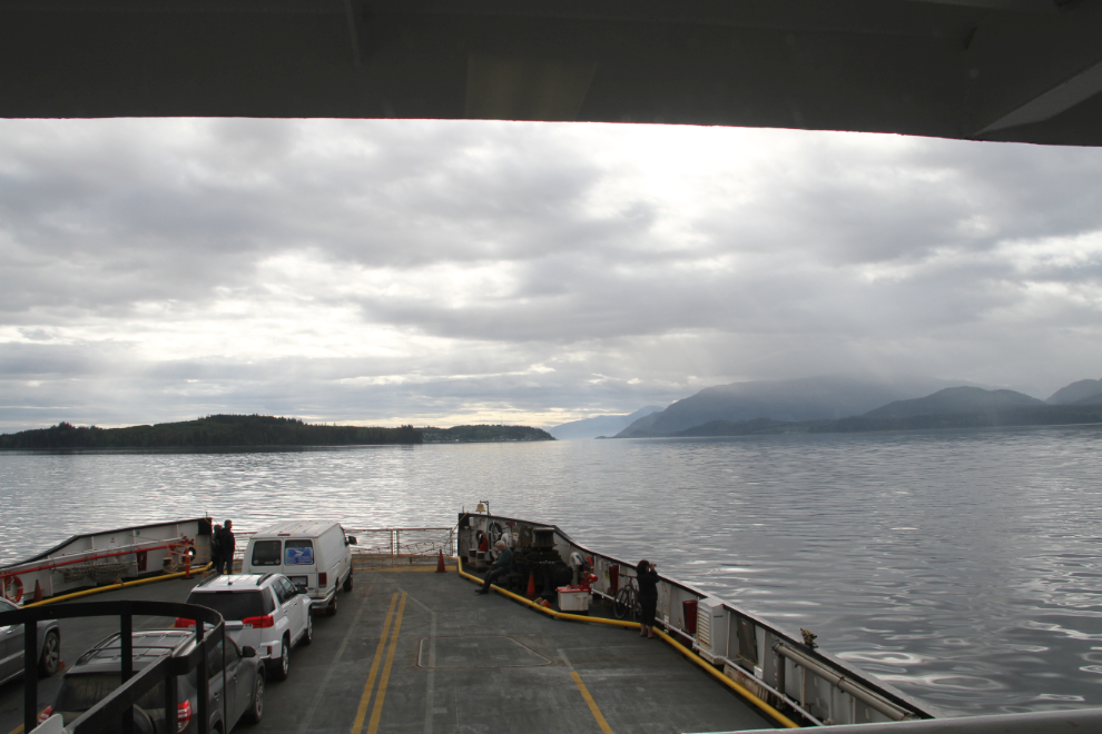 Taking the ferry to Alert Bay, BC