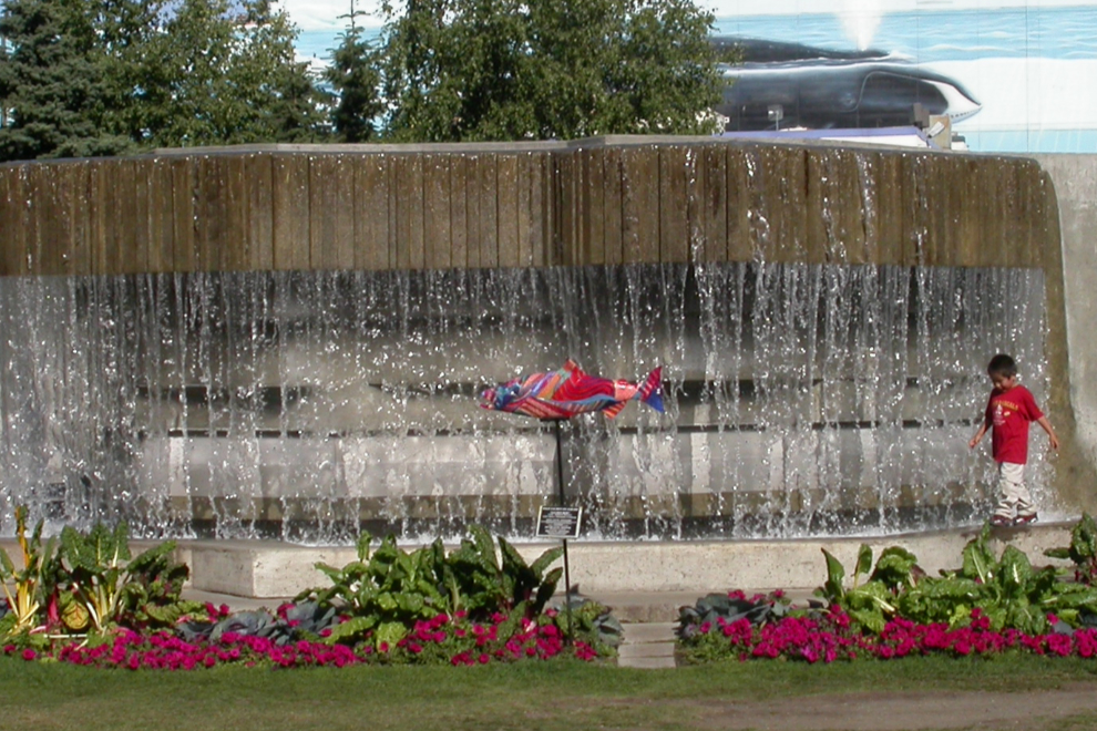 Fountain in Anchorage, Alaska