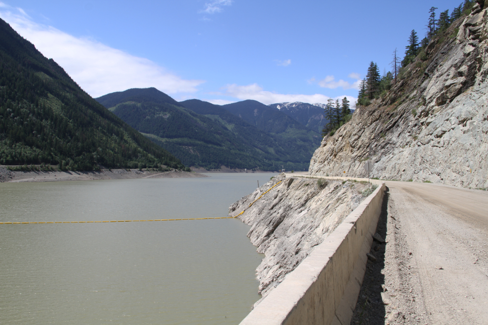 Carpenter Lake was formed by the Terzaghi Dam