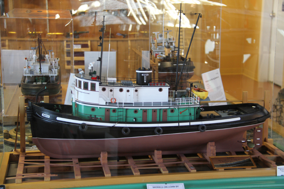 Model tug at the Maritime Heritage Centre in Campbell River, BC