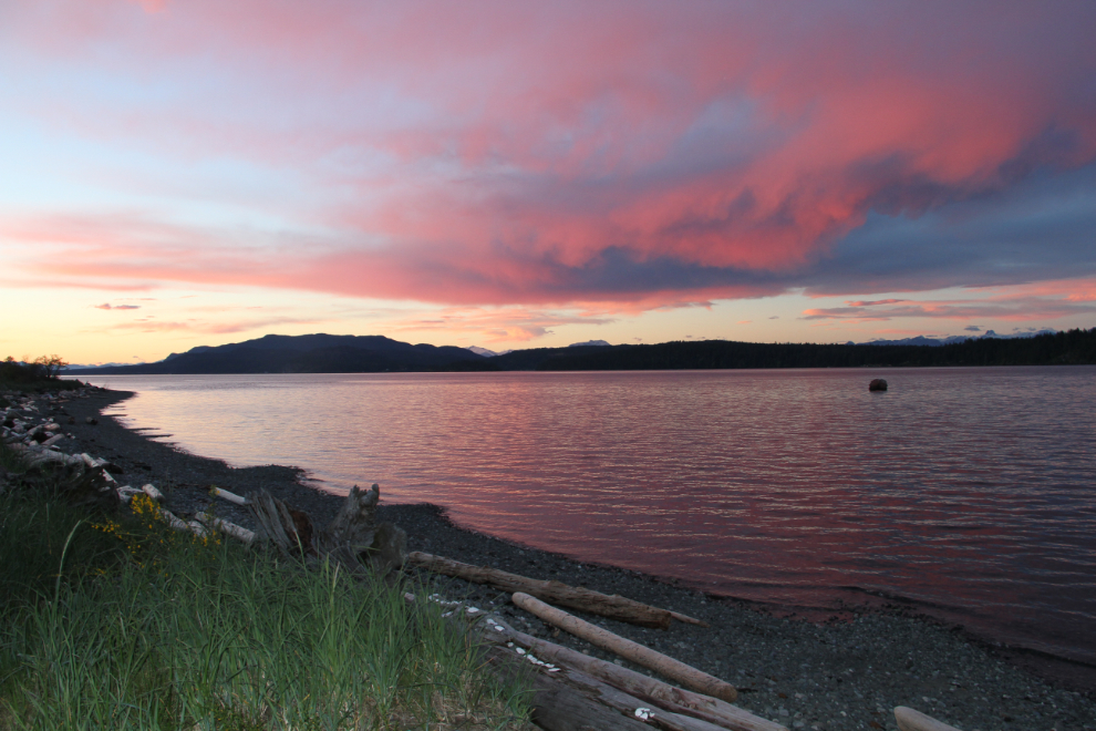 A glorious sunset  at Dick Murphy Park, Campbell River