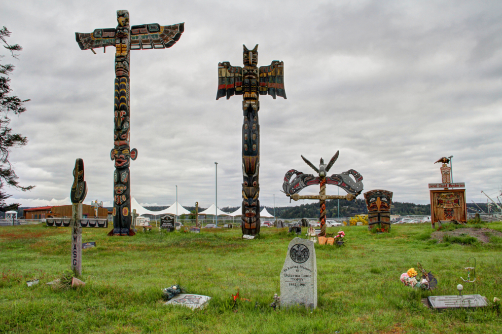 First Nations cemetery at Campbell River, BC