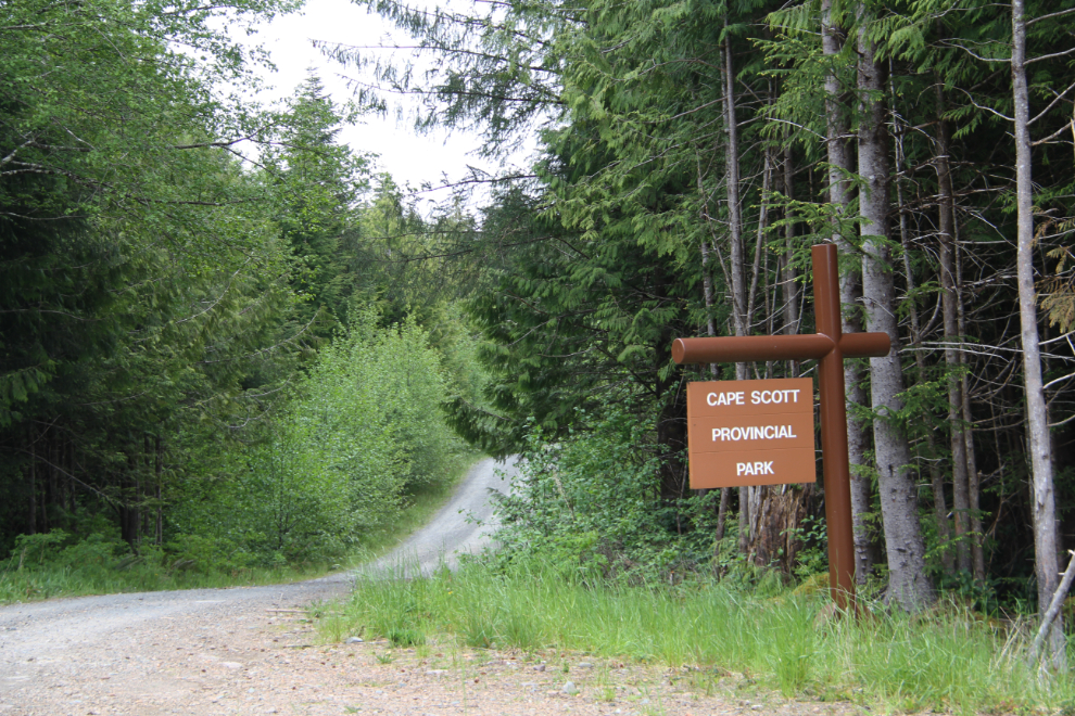 Cape Scott Provincial Park sign