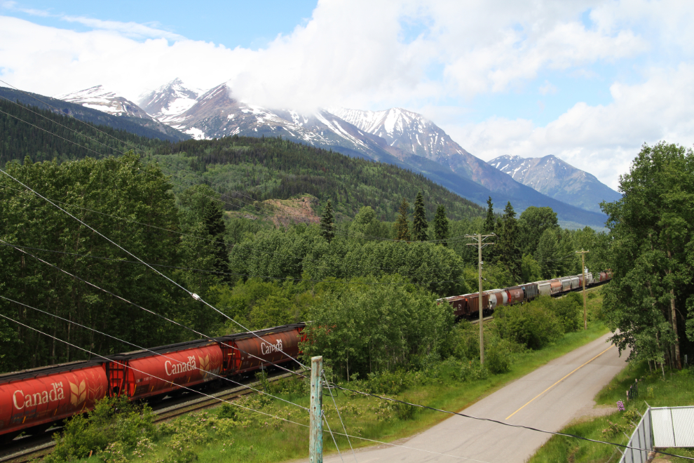 The Dahlie Road CN Rail overpass at Smithers, BC