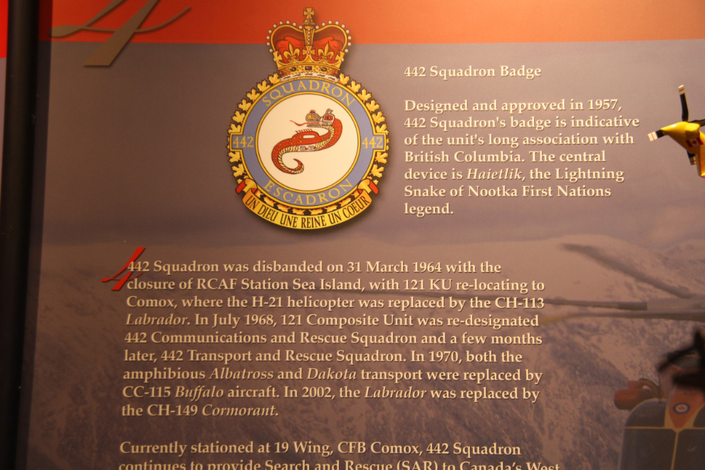 442 Search and Rescue Squadron, Comox Air Force Museum