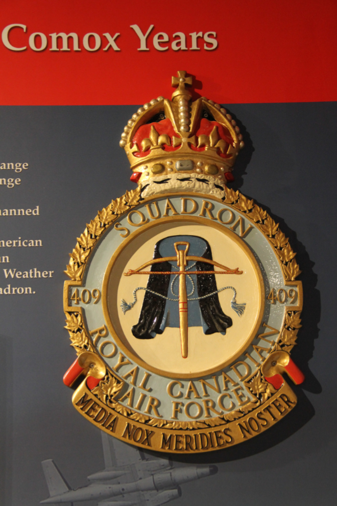 409 Squadron crest, Comox Air Force Museum