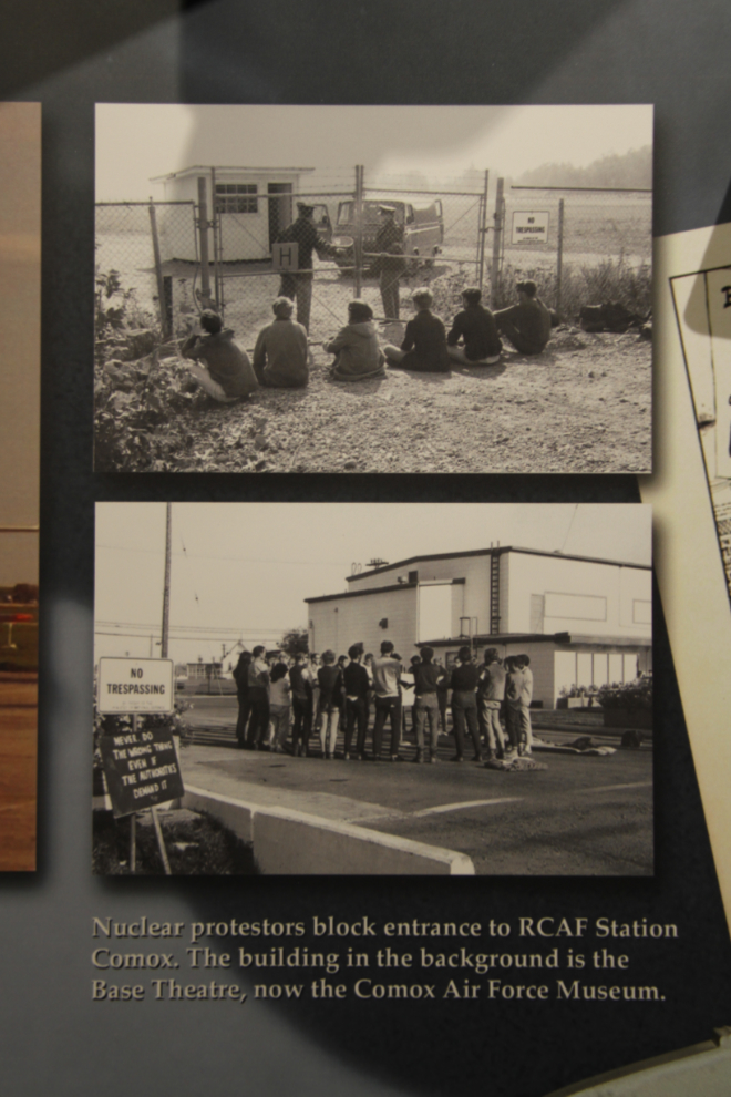 Nuclear protestors of the 1950s and '60s, Comox Air Force Museum