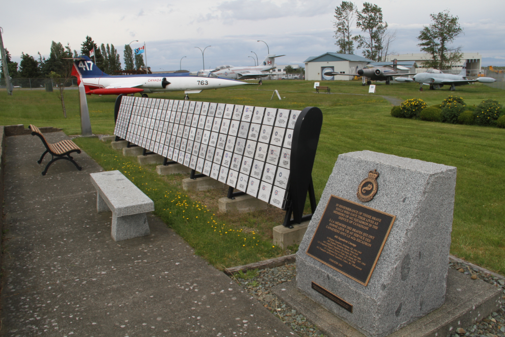 Heritage Stone memorial area, Comox Air Force Museum