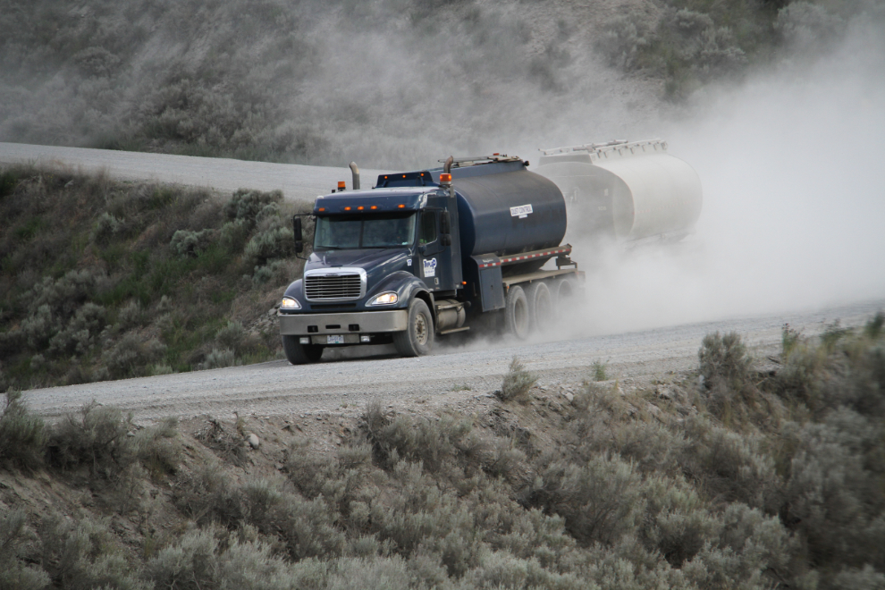 Dust Control at Farwell Canyon, BC