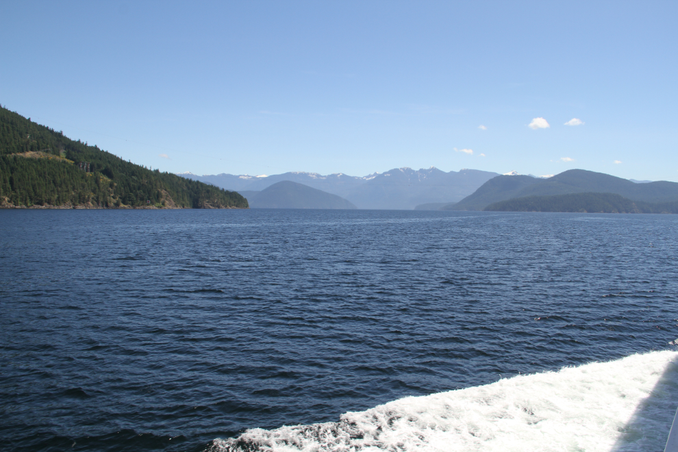 Sailing from Saltery Bay to Earl's Cove on BC Ferries' Island Sky