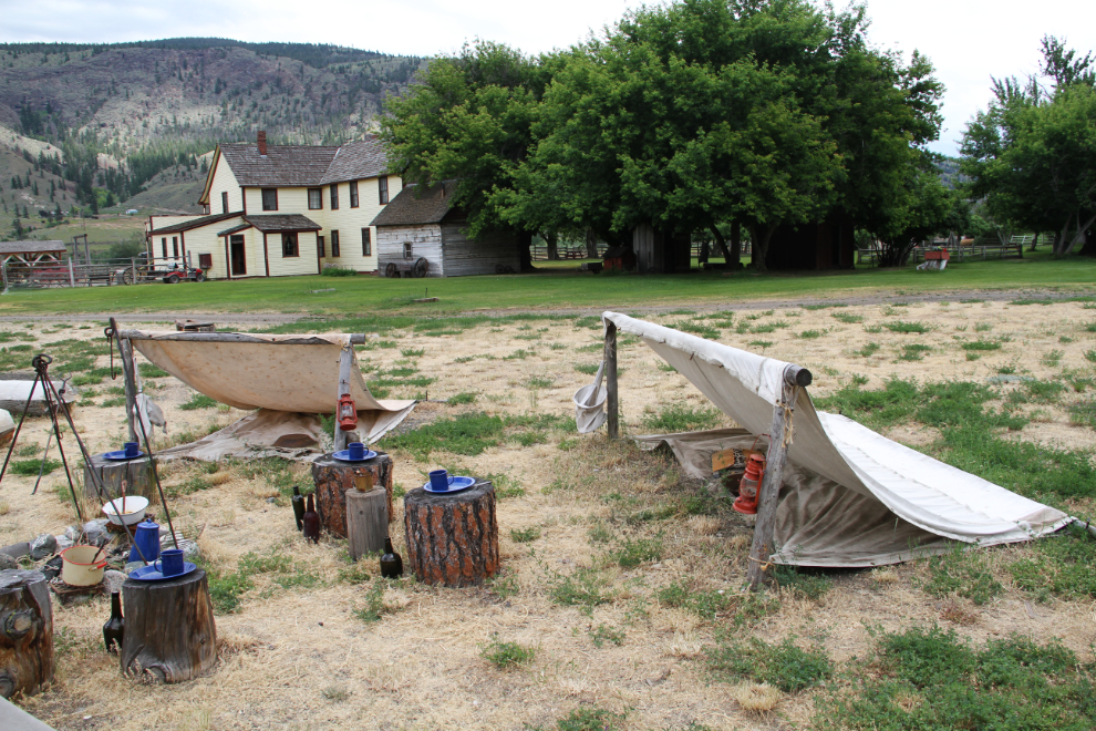Miners' camp at Historic Hat Creek Ranch, BC