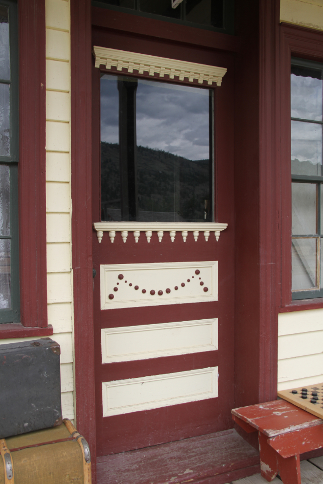 Door detail at the Historic Hat Creek Ranch, BC