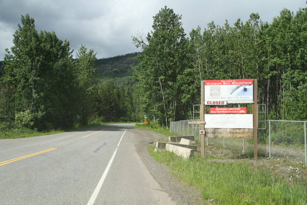The road to the Hudson Bay Mountain ski area at Smithers, BC