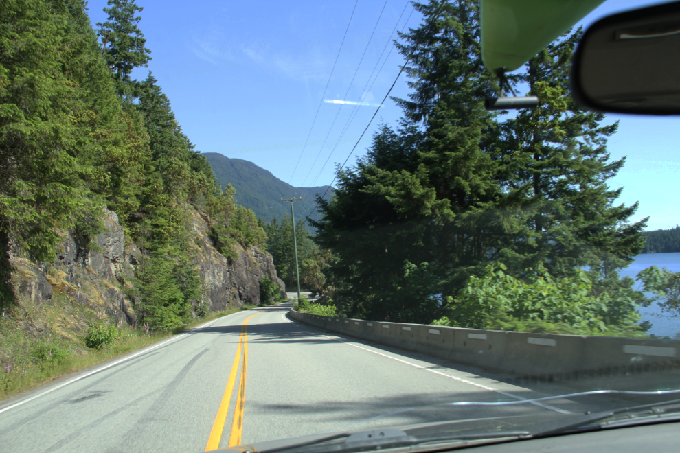 BC Highway 101 south of Earl's Cove