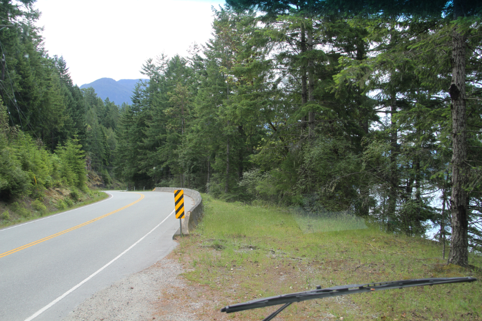 BC Highway 101 south of Earl's Cove