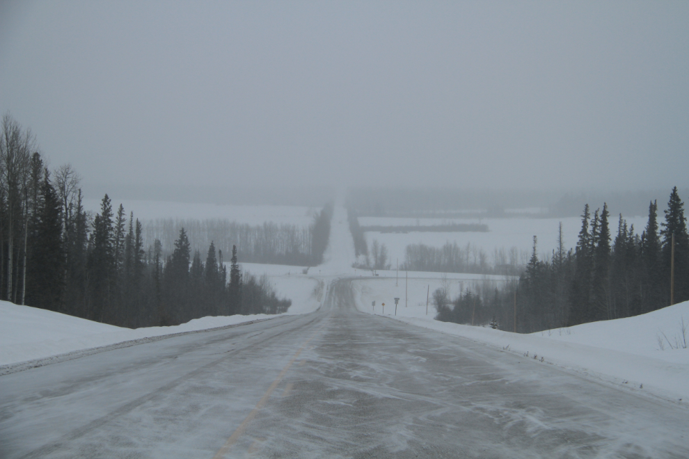 Alberta Highway 751 in the winter