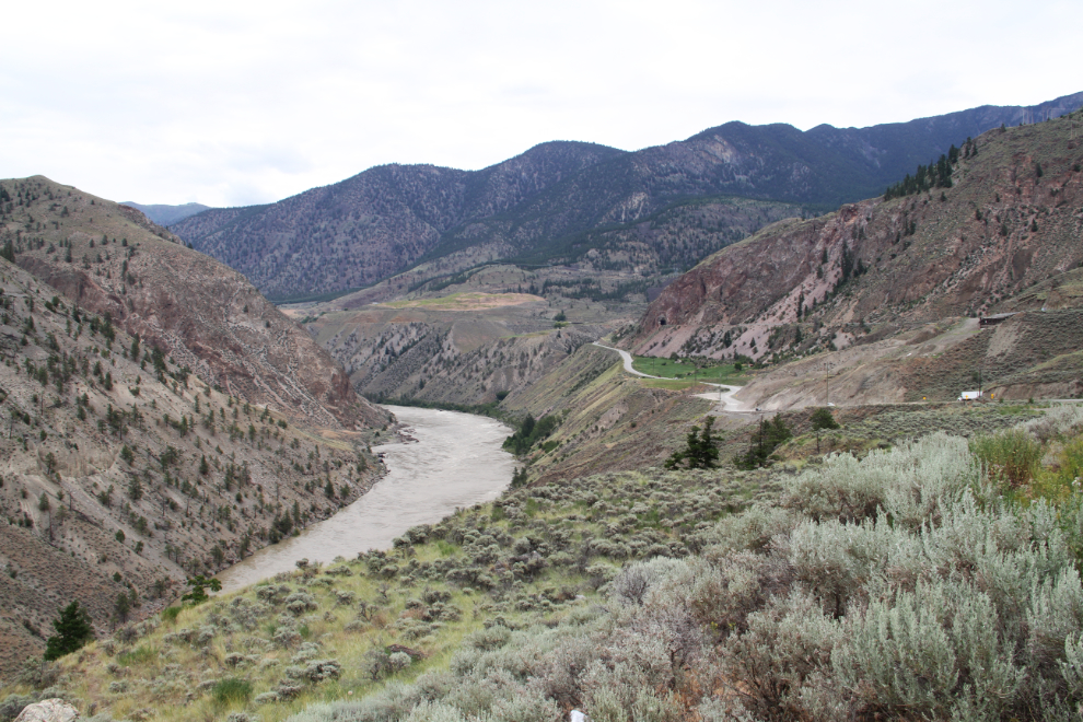 The Fraser River from BC Highway 99 north of Lillooet, BC
