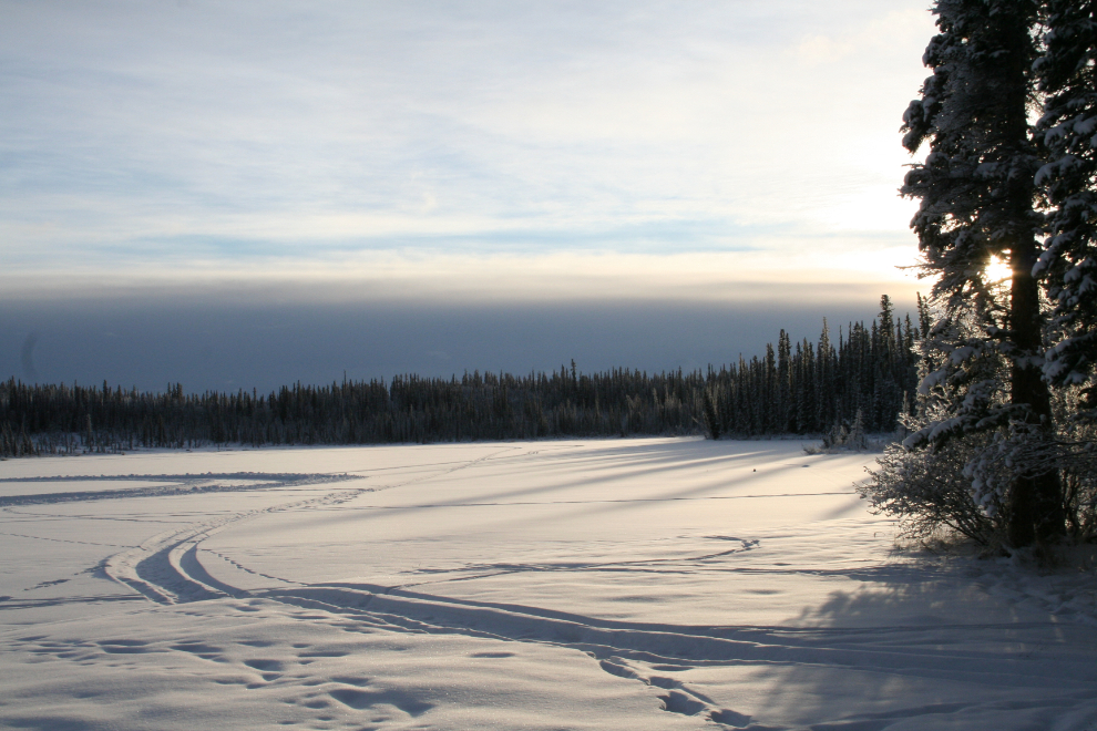 Kookatsoon Lake, Yukon, in early January