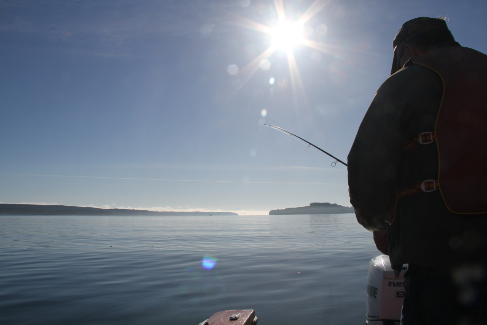 Fishing for cod at Port McNeill, BC