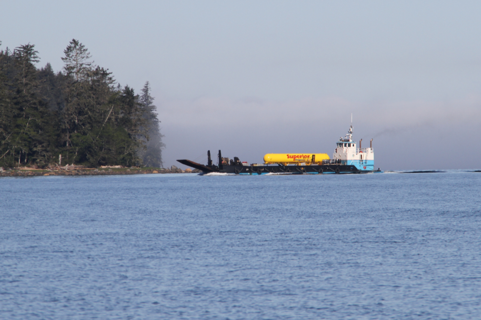Freight boat at Port McNeill, BC