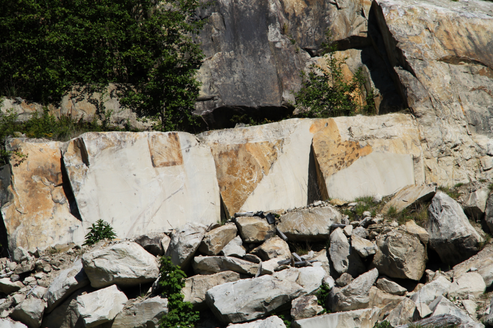 Andesite blocks at Haddington Island, BC