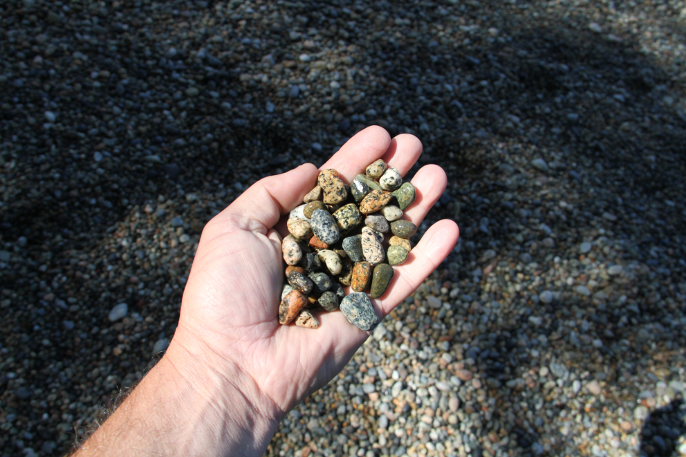 Beach gravel at Stillwater, BC