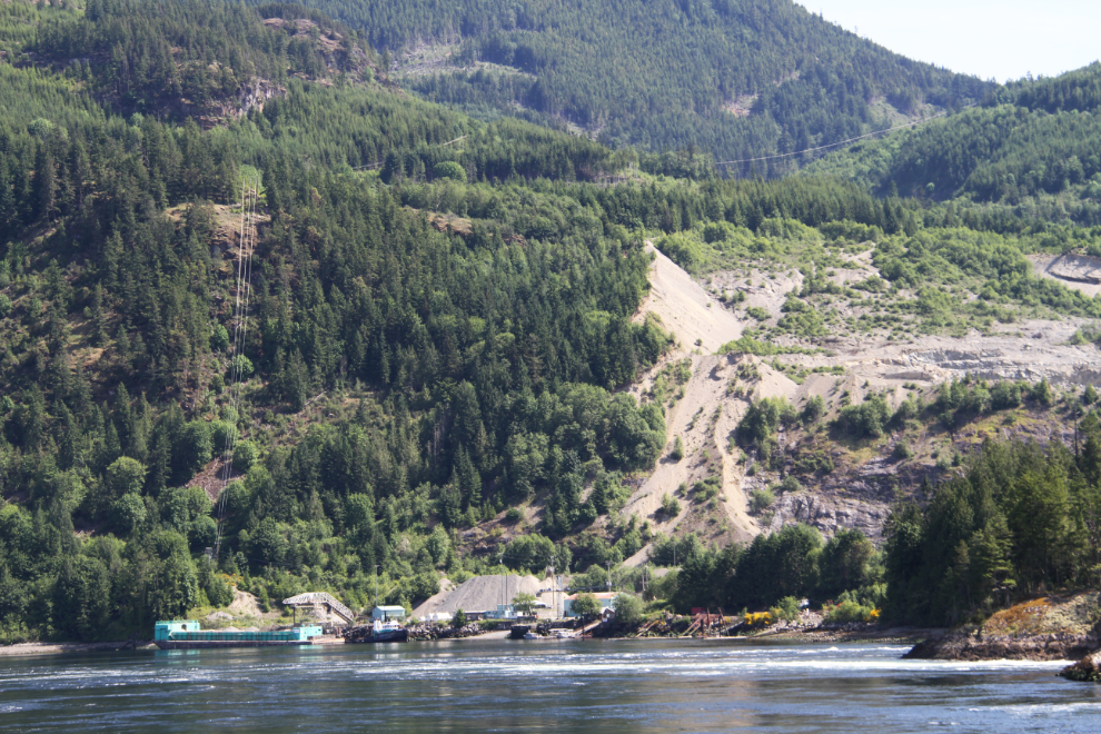 Gravel pit at Skookumchuck Narrows