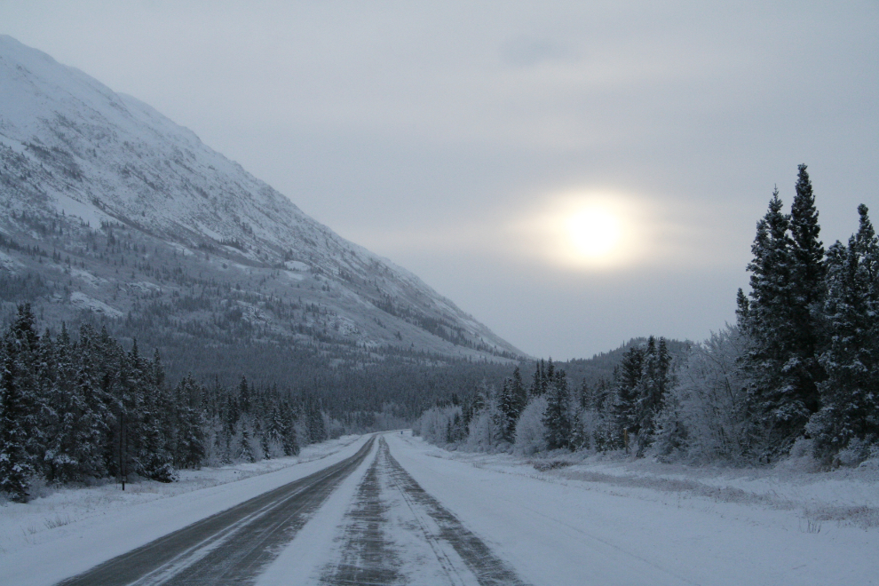 The South Klondike Highway, Yukon, in early January