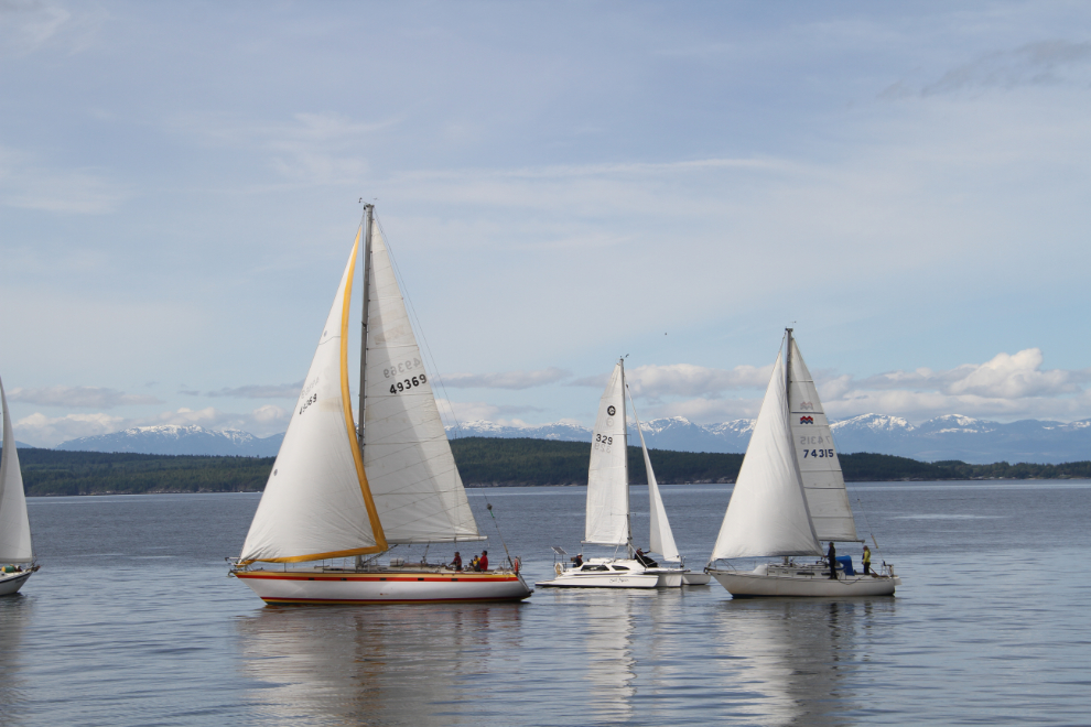 Sailboats at Powell River
