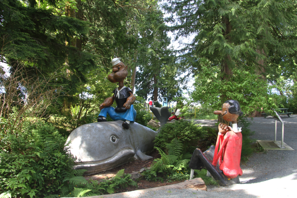 Popeye and Olive Oyl at Willingdon Beach Campground