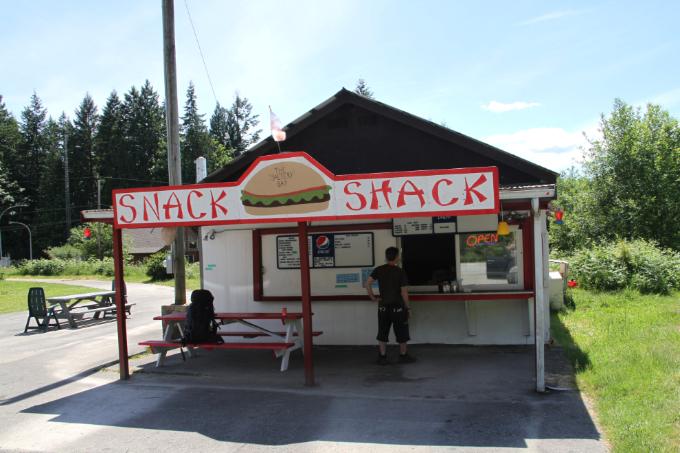 Snack Shack near the Saltery Bay ferry terminal