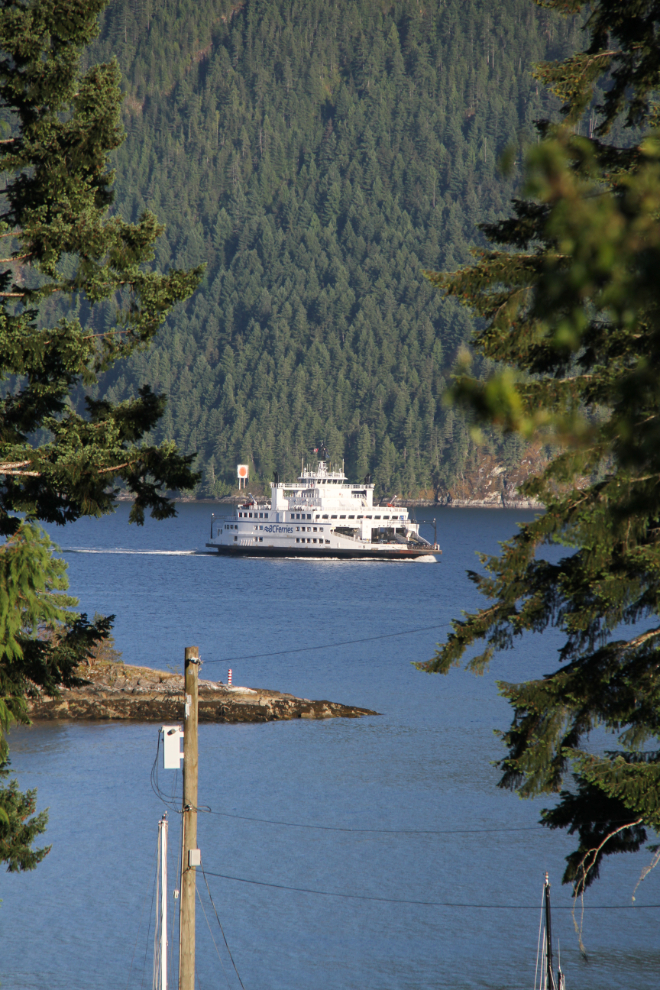 BC Ferry arriving at Saltery Bay