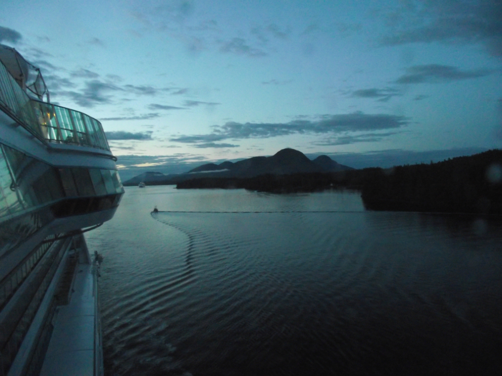 Alaska cruise: nearing Ketchikan at 05:50 am.