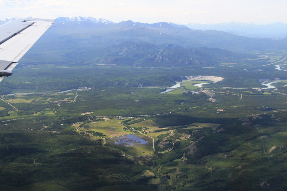 Aerial view of the Takhini River, Yukon