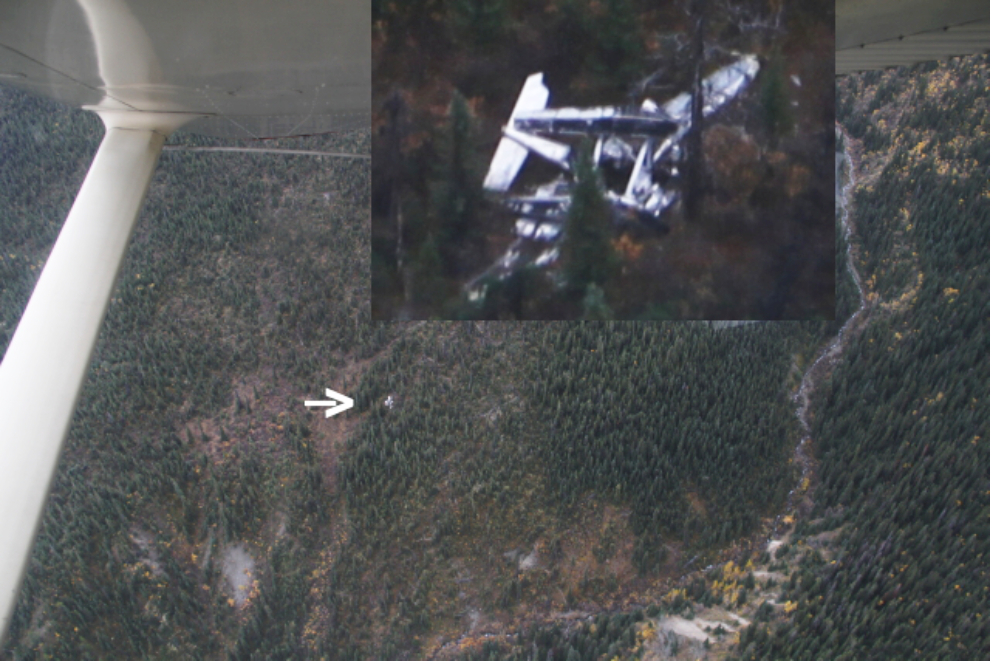 Cessna 180 plane crash on Gray Ridge, Yukon