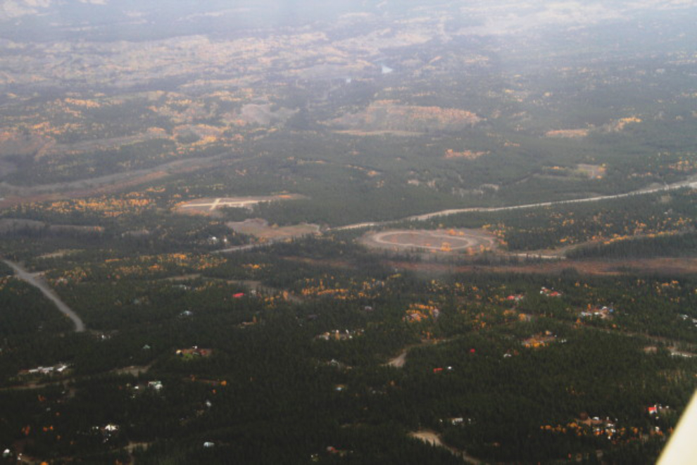 Aerial view of the Mary Lake acreage subdivision in Whitehorse