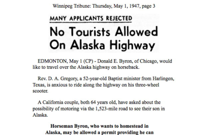 Alaska Highway News, 1945-1950