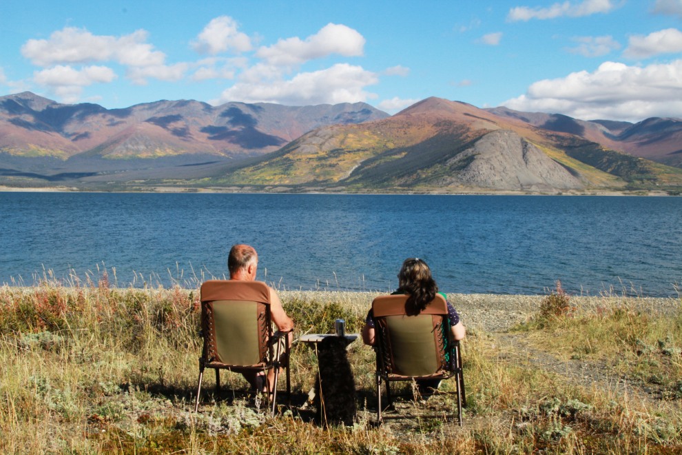 Murray and Cathy at Kluane Lake, Yukon