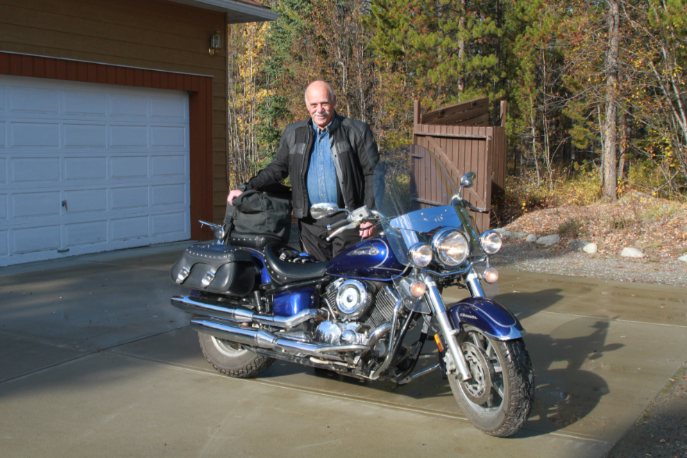 Murray Lundberg with his 2010 V-Star 1100 Classic motorcycle