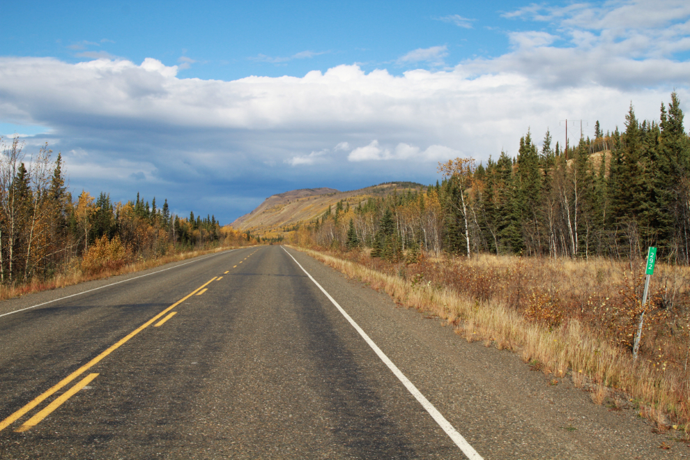Fall on the North Klondike Highway at Km 292