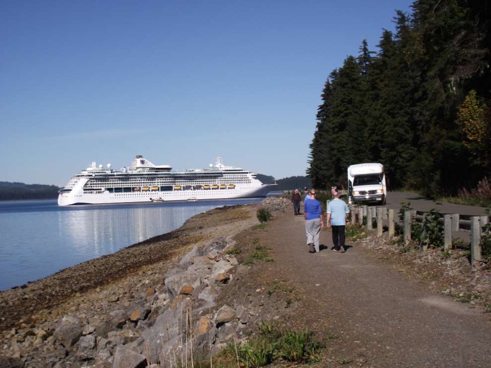 Cruise ship Radiance of the Seas at Icy Strait, Alaska