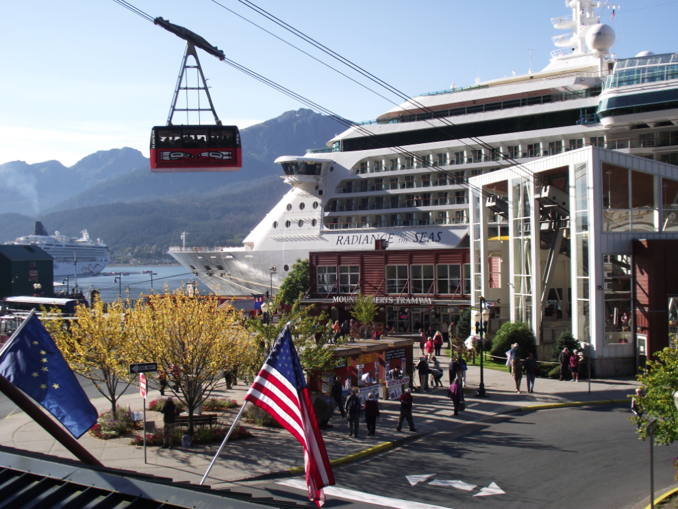 The cruise ship Radiance of the Seas at Juneau, Alaska