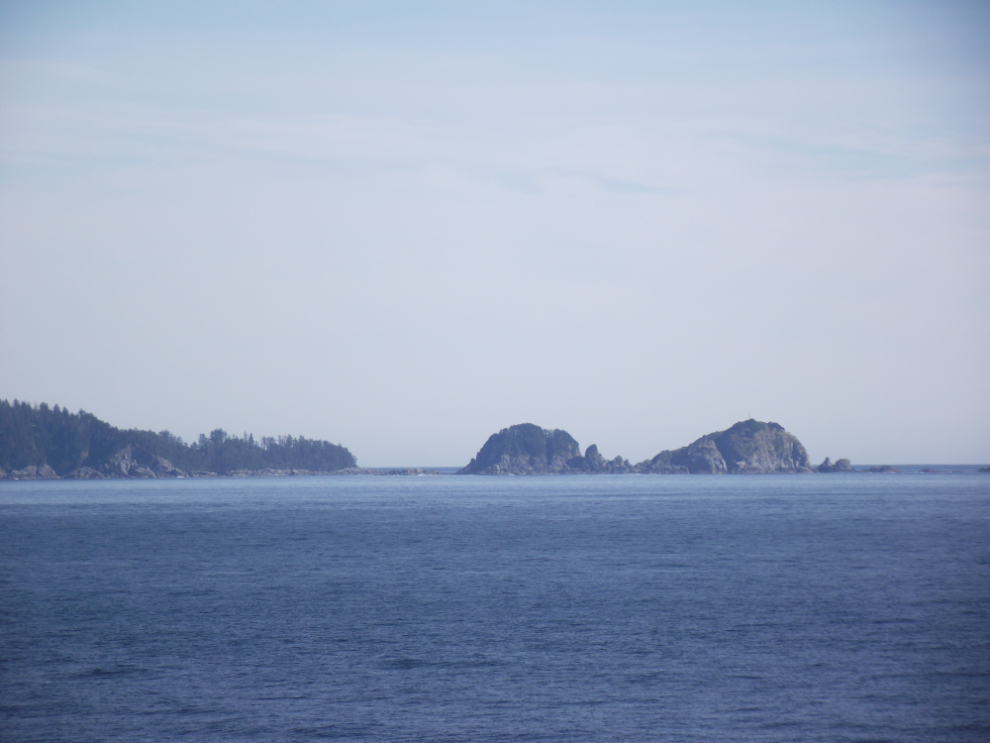 Sailing by the south end of the Queen Charlotte Islands
