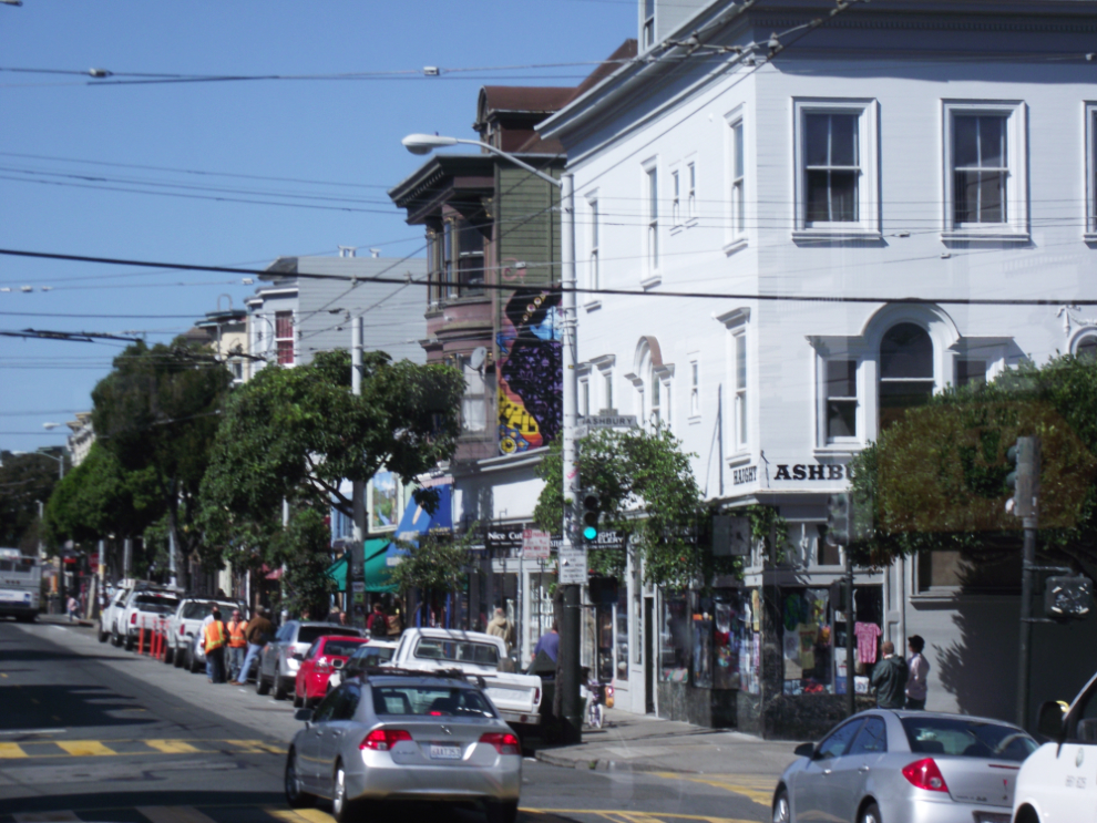 The corner of Haight & Ashbury in San Francisco