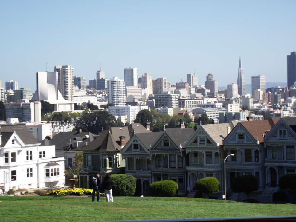 One of the most famous views of San Francisco's Victorian homes