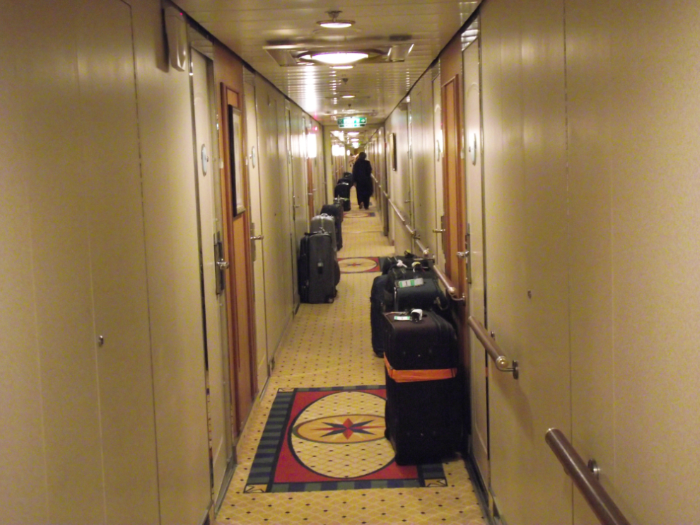 The final night of the cruise, when luggage has to be outside your cabin door by midnight
