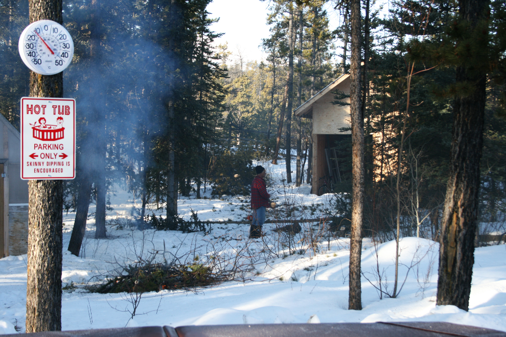 Logging our Yukon back yard to improve the view