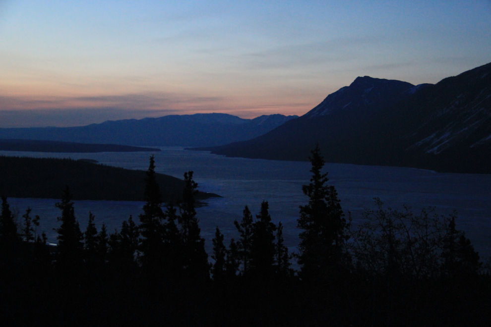 Spring dawn light at Bove Island, Yukon