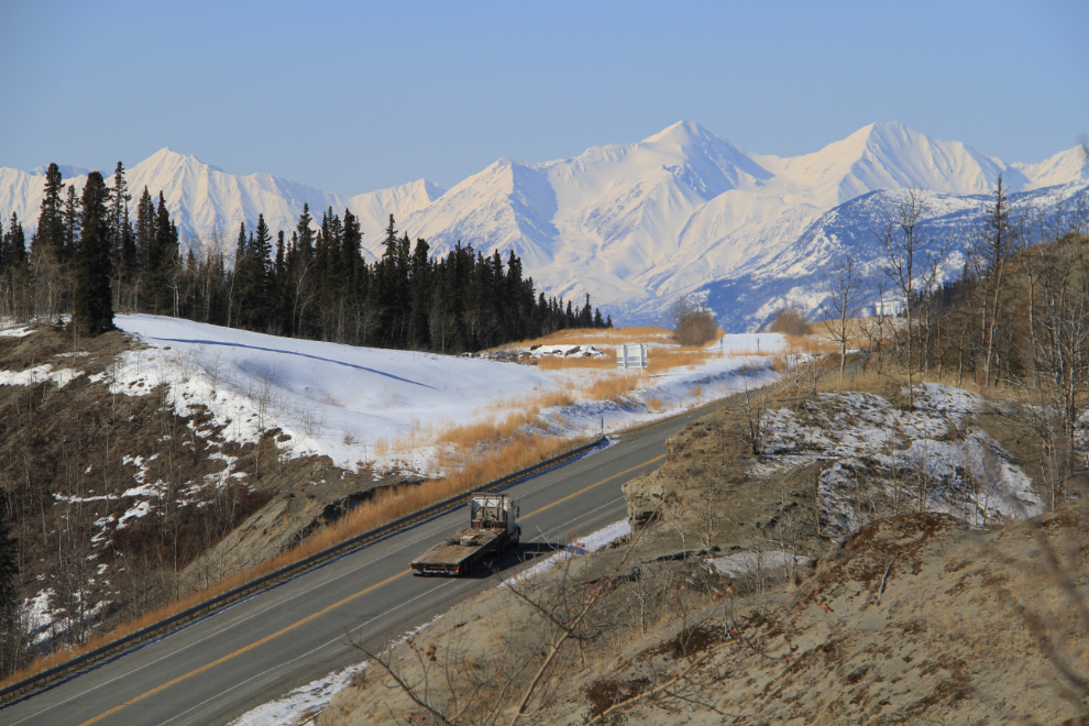 The Alaska Highway at Canyon Creek