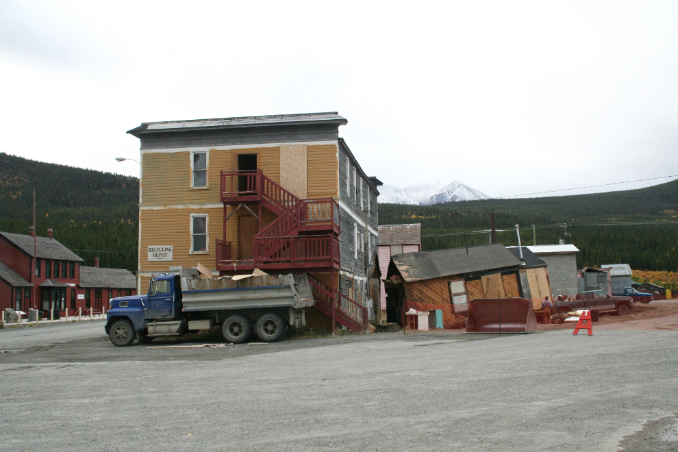 Starting a major rebuild of the historic Caribou Hotel in Carcross